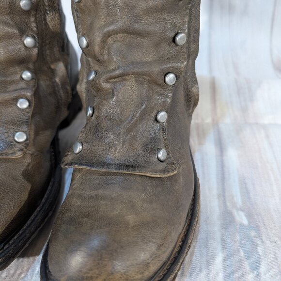 A.S.98 Women's Smoke Brown Zipper Emerson Boot Size 36 - Picture 2 of 9